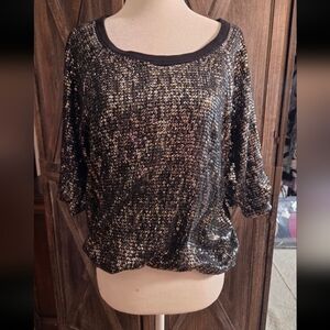 NEW BCBGMAXAZRIA Women's Silver Blouse